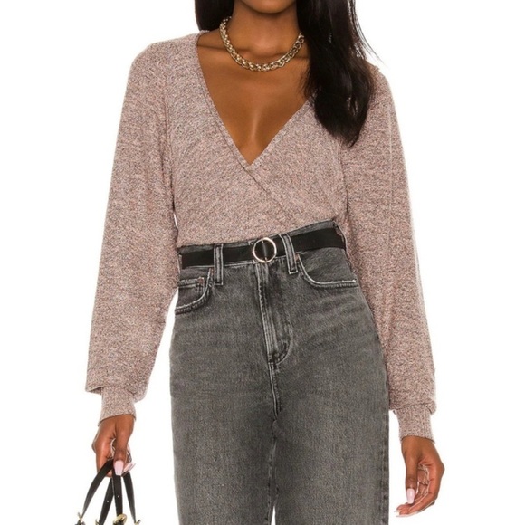 Free People ‘Going for Gold’ Wrap Sweater, size medium - Picture 4 of 10